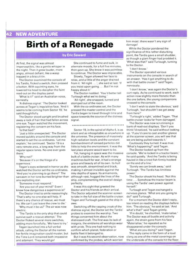 Birth of A Renegade