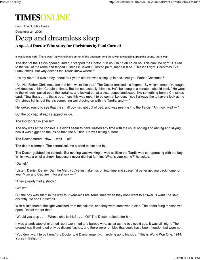 Deep & Dreamless Sleep