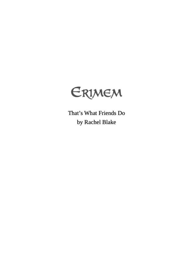 11. That's what friends do