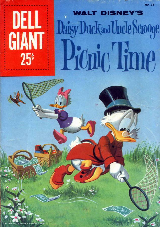 Dell Giant 33 Daisy Duck And Uncle Scrooge Picnic Time