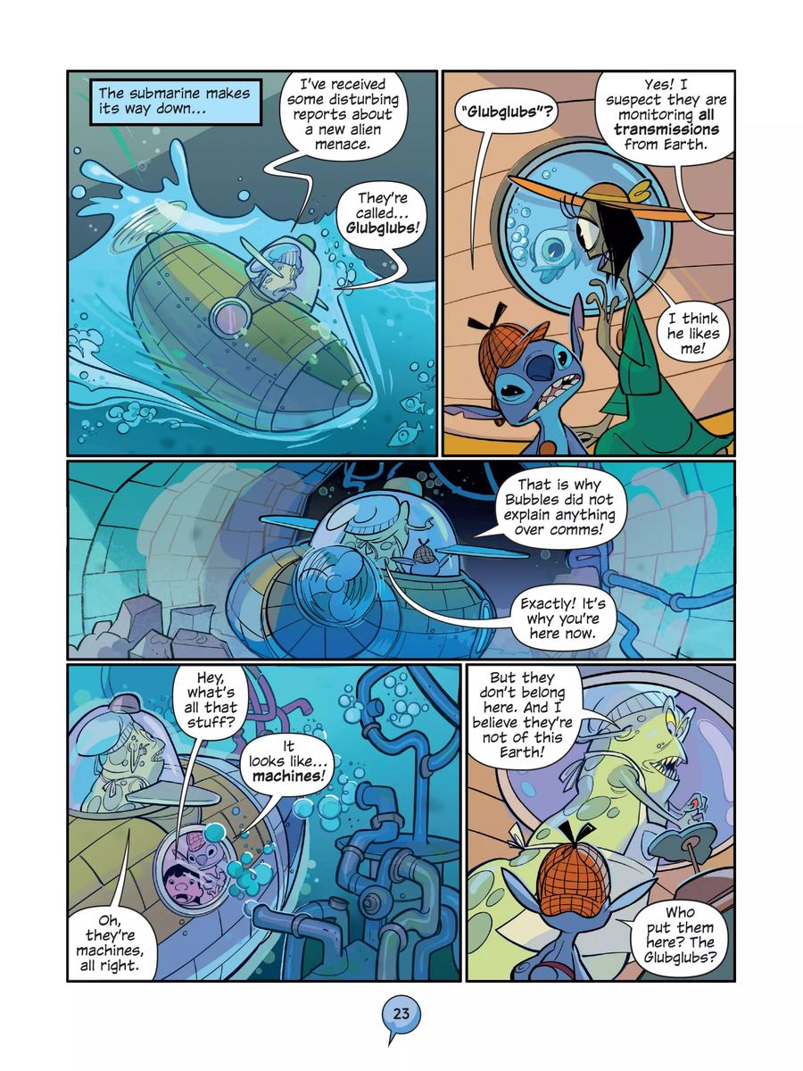 Disney Agent Stitch Aflood of foos - sample page 1