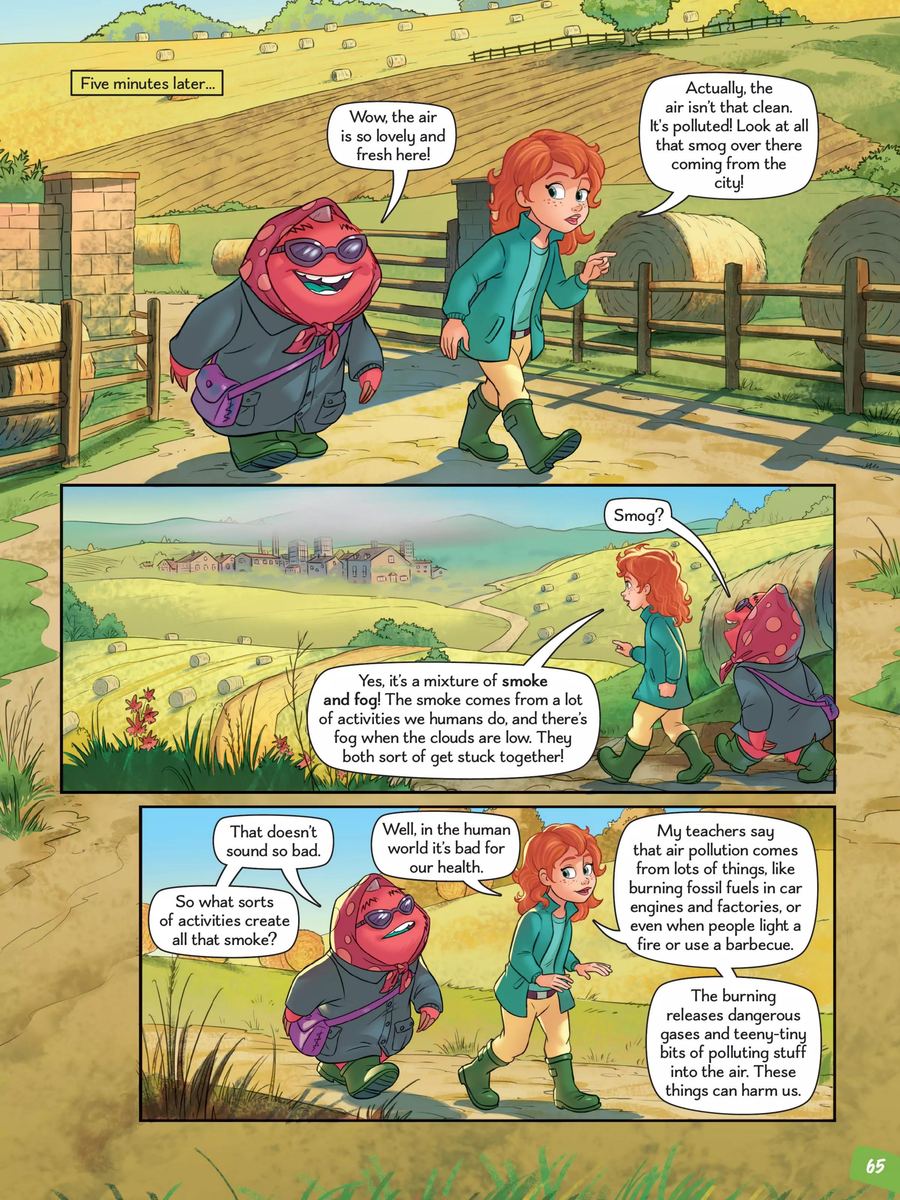Disney Science in Comics - sample page 1